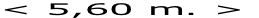 < 5,60 m. >
